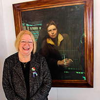 Deputy Presiding Officer with Lady Rhondda Portrait