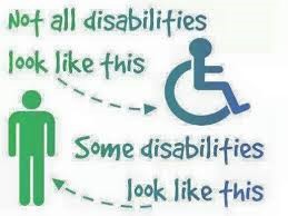 Not all disabilities look like this image