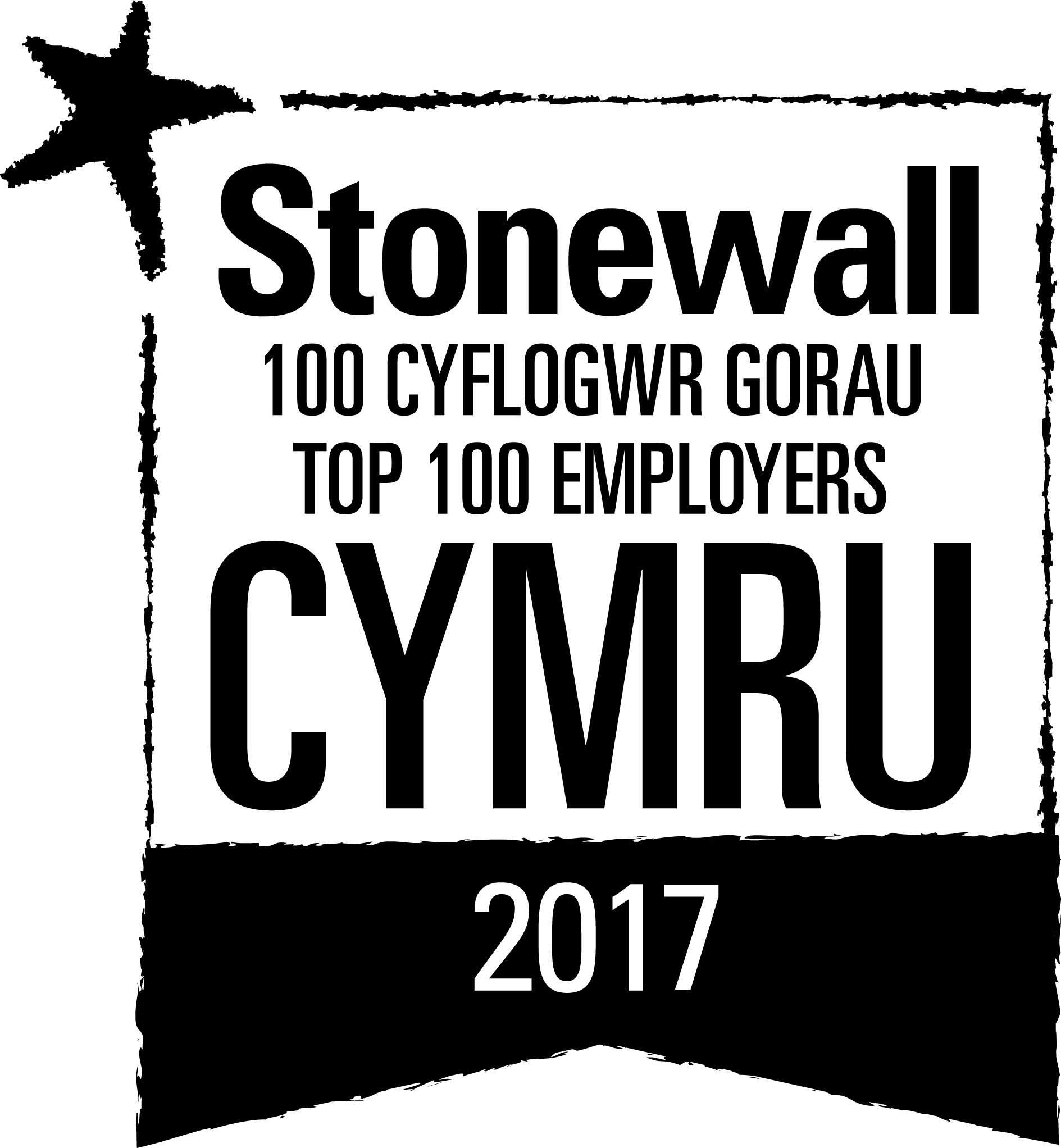 Logo - Stonewall 100 Cyflogwr Gorau