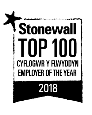 Logo Stonewall - Cyflogwr Y Flwyddyn