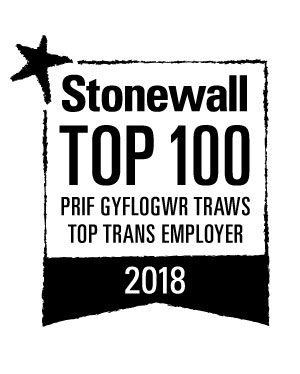 Logo stonewall - Prif Gyflogwr Traws