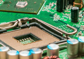 Llun o fwrdd cylched