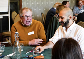 Happy Stakeholders around a table