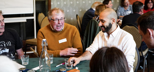Happy Stakeholders around a table